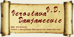 Veroslava Damjančević vizit kartica